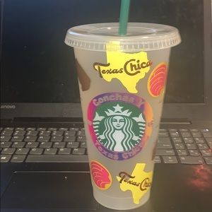 Texas chica y conchas Starbucks tumbler